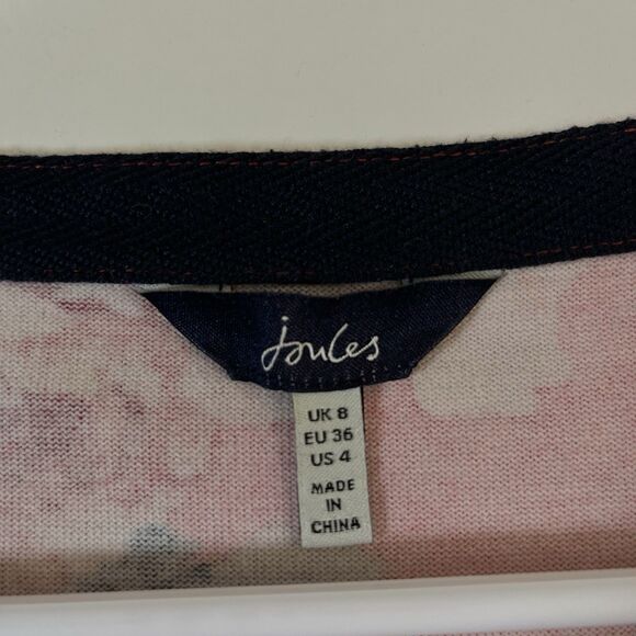 Joules dress Short Sleeve Red with front pockets Size 4 - Picture 5 of 8